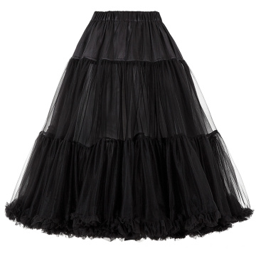 Belle Poque Luxus Retro Kleid Petticoat Schwarz Vintage Kleid Crinoline Petticoat Underskirt BP000178-1